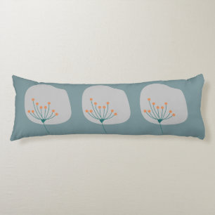 Coussins Longs Design moderne Abstrait bleu et gris