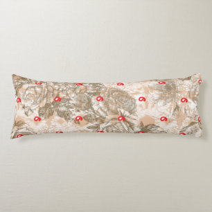 Coussins Longs Design textile orné avec motifs floraux dans