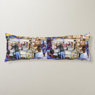 Coussins Longs Dieu du Hot Dog, New York