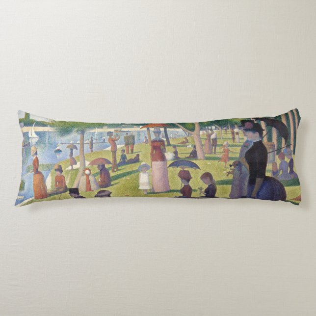 Coussins Longs Dimanche sur La Grande Jatte Seurat Peinture (Devant)