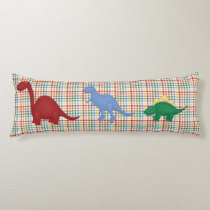 Coussins Longs Dinosaures colorés oreiller corporel personnalisé