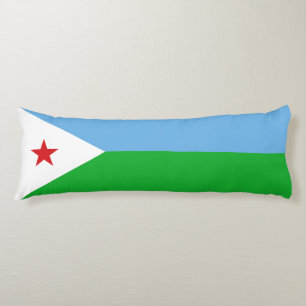 Coussins Longs Drapeau de Djibouti