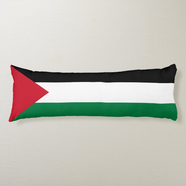 Coussins Longs Drapeau de la Palestine (Devant)