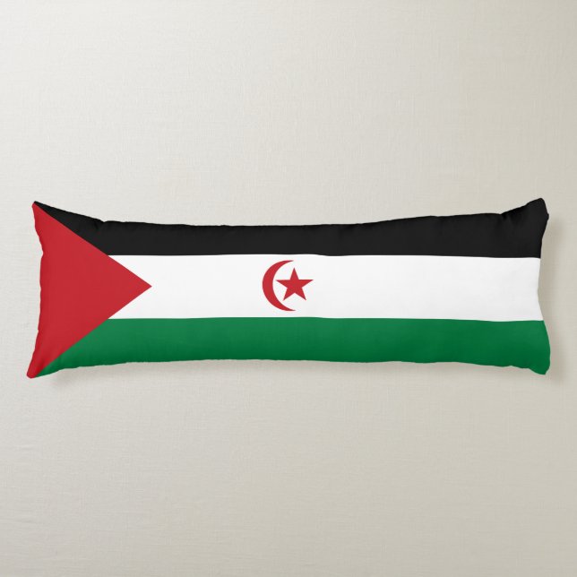 Coussins Longs Drapeau de la République démocratique arabe sahrao (Devant)