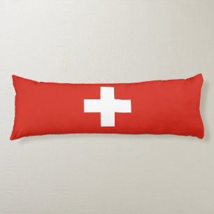 Coussins Longs Drapeau de la Suisse