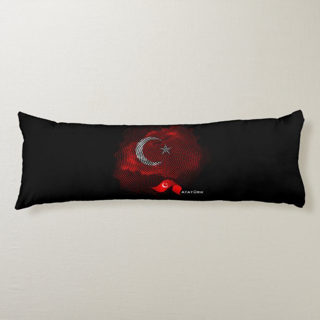 Coussins Longs Drapeau de la Turquie (Devant)
