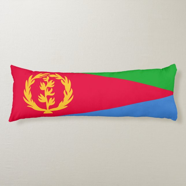 Coussins Longs Drapeau de l'Érythrée (Devant)