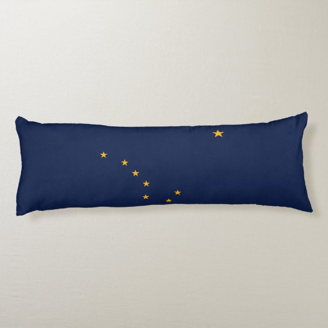 Coussins Longs Drapeau de l'État d'Alaska (Dos)