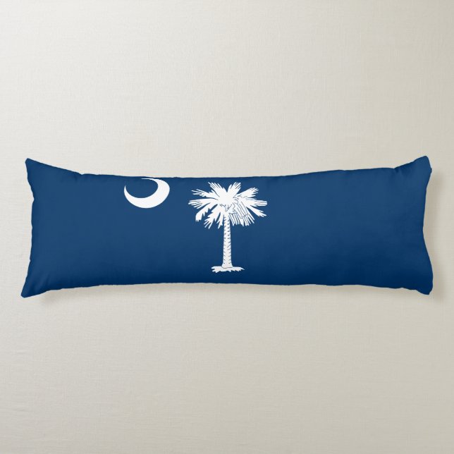 Coussins Longs Drapeau de l'État de la Caroline du Sud (Devant)