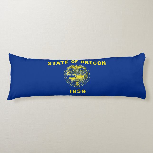 Coussins Longs Drapeau de l'Oregon (Devant)