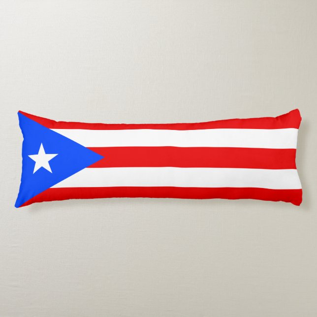 Coussins Longs Drapeau de Porto Rico (Devant)