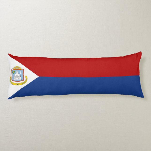 Coussins Longs Drapeau de Saint-Martin (Dos)