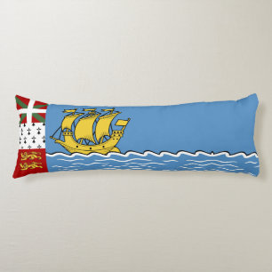 Coussins Longs Drapeau de Saint-Pierre-et-Miquelon