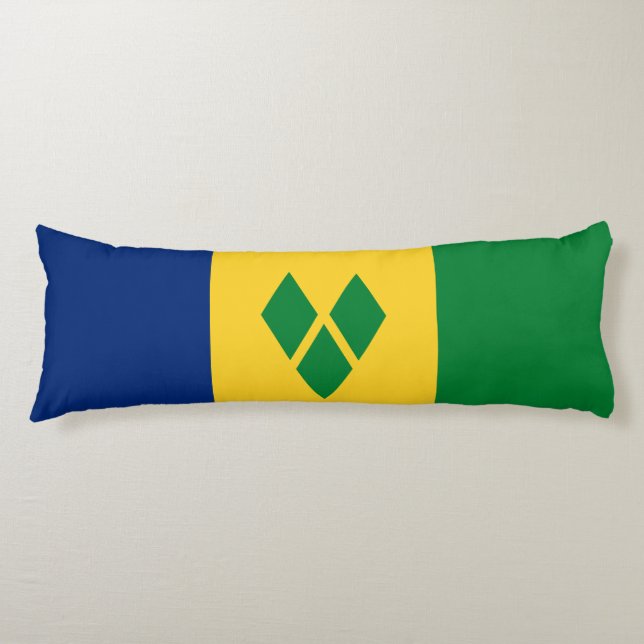Coussins Longs Drapeau de Saint-Vincent (Devant)