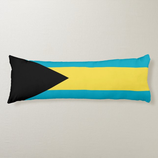 Coussins Longs Drapeau Des Bahamas (Devant)