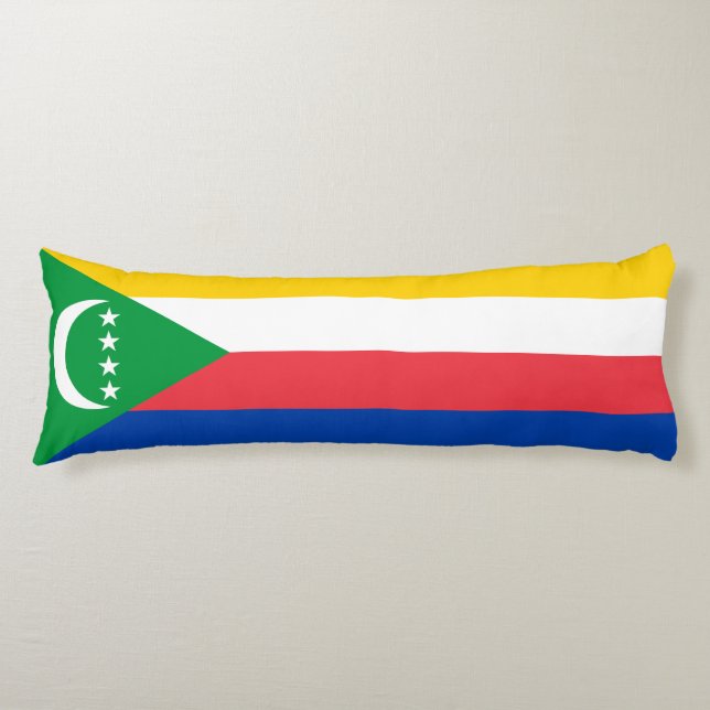 Coussins Longs Drapeau des Comores (Devant)