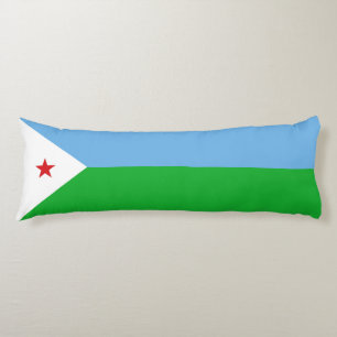 Coussins Longs Drapeau Djibouti