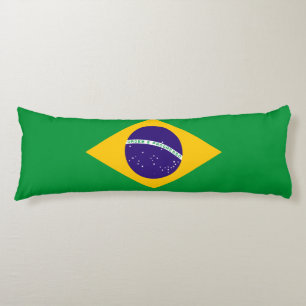 Coussins Longs Drapeau du Brésil