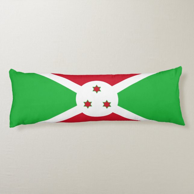 Coussins Longs Drapeau du Burundi patriotique (Dos)