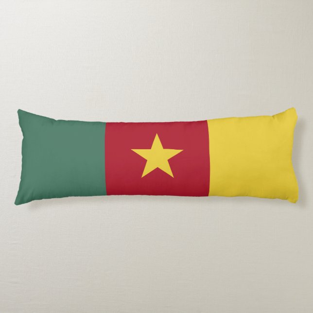 Coussins Longs drapeau du Cameroun (Devant)