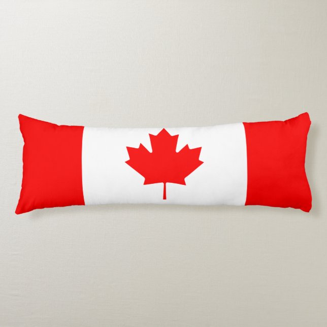 Coussins Longs Drapeau du Canada (Devant)