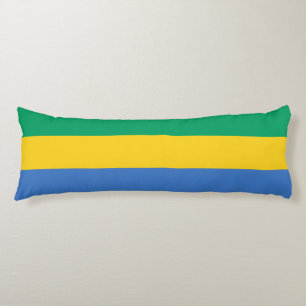 Coussins Longs Drapeau du Gabon