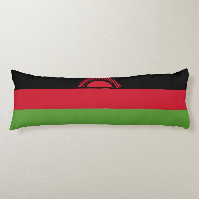 Coussins Longs drapeau du Malawi (Devant)