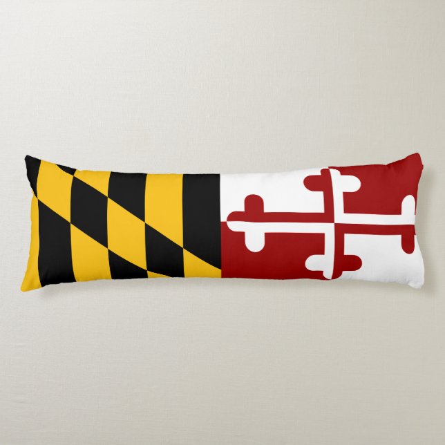 Coussins Longs Drapeau du Maryland (Devant)