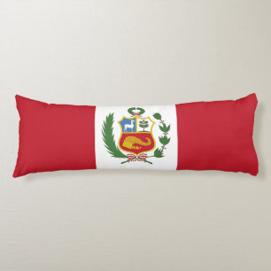 Coussins Longs Drapeau du Pérou