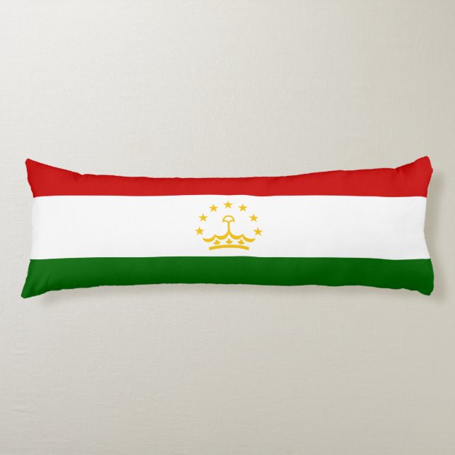 Coussins Longs Drapeau du Tadjikistan (Devant)
