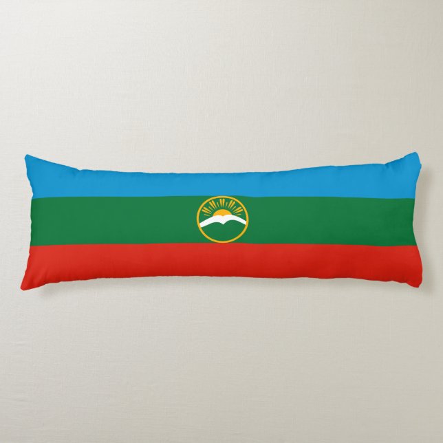 Coussins Longs Drapeau Karachay Cherkessia (Devant)