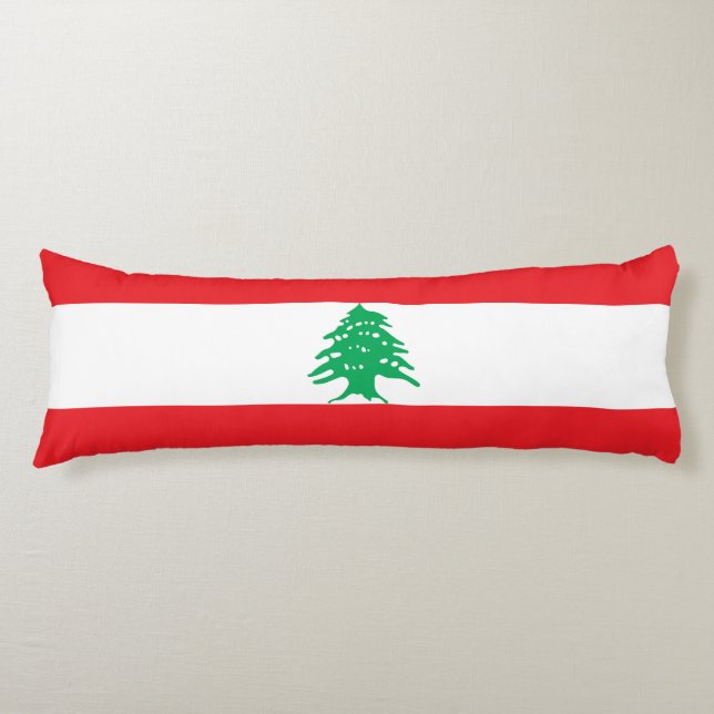 Coussins Longs Drapeau libanais (Devant)
