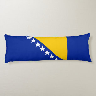 Coussins Longs Drapeau patriotique de Bosnie-Herzégovine
