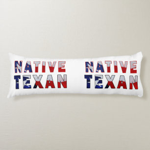Coussins Longs Drapeau texan natif