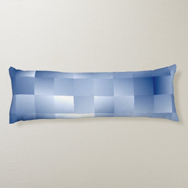 Coussins Longs Dreamy Blue Tones dans un Motif Carré (Dos)