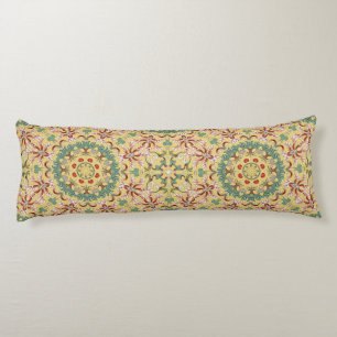 Coussins Longs Élégant modèle floral kaléidoscope