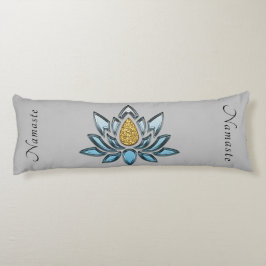 Coussins Longs Élégant Namaste Lotus Fleur Zen Yoga Méditation