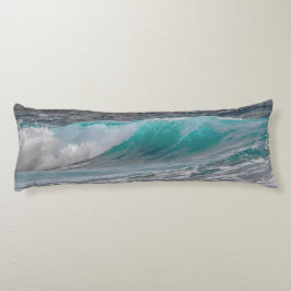 Coussins Longs Elégant Ocean Waves Blue Water Serene Literie