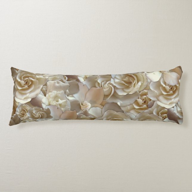 Coussins Longs Élégant Rose floral Motif pétal (Devant)