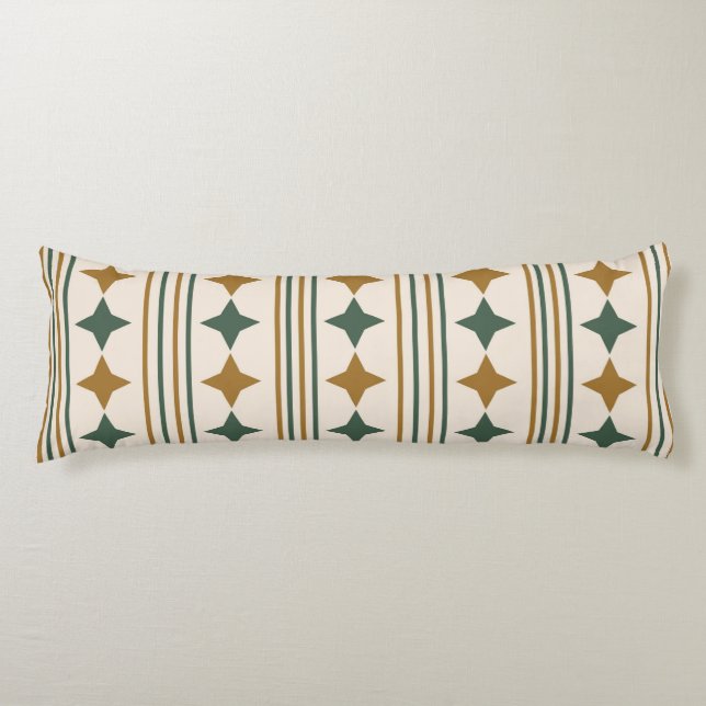 Coussins Longs Élégante starburst classique et rayures Art rétro (Devant)