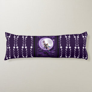 Coussins Longs Enfant mauve lune