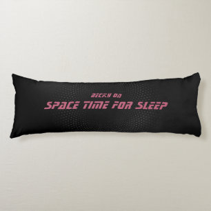 Coussins Longs Espace temps, script Rose et Jaune