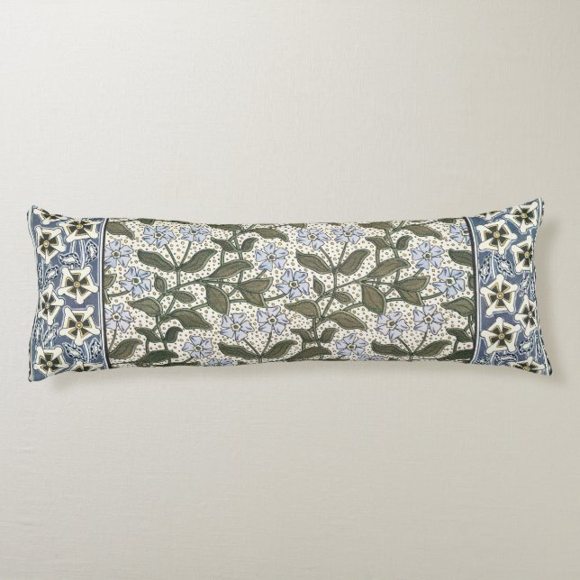 Coussins Longs Été Périwinkel Fleur Plutôt Élégant Floral (Dos)