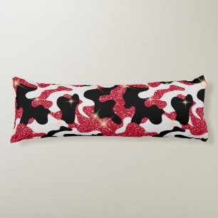 Coussins Longs Étincelle Rouge Blanc Noir Camo Amoureux Armée Sol