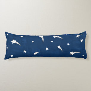 Coussins Longs Etoiles de tir Aquarelle bleu marine