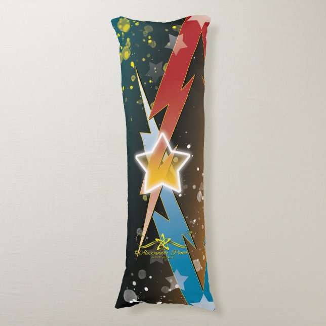 Coussins Longs Étoiles de tonnerre (Devant (Vertical))