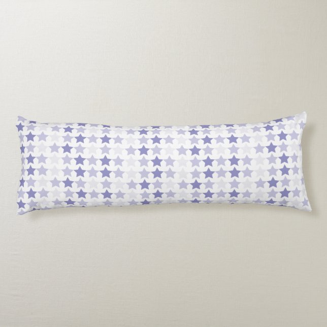 Coussins Longs Étoiles Patriotique Blue Ombre (Dos)