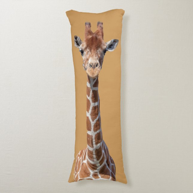Coussins Longs Face de la girafe de Cute (Devant (Vertical))