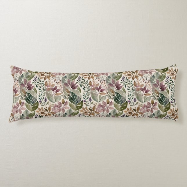 Coussins Longs Feuille moderniste et twig Garlands (Devant)
