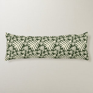 Coussins Longs Feuilles de la Monstera verte botanique